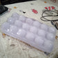 5727 18 Grid Egg Holder Storage Shock-proof Egg Container With Buckle Egg Carrier Egg Tray Egg Shelter Effective Full Seal Egg House Use For Fridge Camping Kitchen