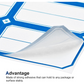 Writable Label Stickers – 50 Sheets Self-Adhesive Label