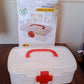 12980 3 Compartment Medical Box 1 Piece Indoor Outdoor Medical Utility Medicine Storage Box Detachable Tray Medical Box Multi Purpose Regular Medicine First Aid Box With Handle Transparent Lid  Color Box