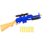 Shot Air Gun Toy With Scope And 8 Soft Foam Bullets Set
