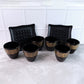 2 Bowl  6 Glass Snake Set ( 8 Pc Set )
