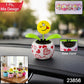 Solar Dancing Flower Toy With Pot For Car Dashboard And Desk Decor (1 Pc)