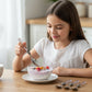 Premium Stainless Steel Dessert Spoon With Plastic Handle Set (4 Pc Set)