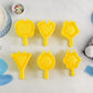 Plastic Cookie Cutter Mould Set (6 Pc)