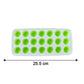 21 Grid Plastic Round Pop Ice Cube Tray With Lid (1 Pc)