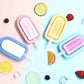 Premium Silicone Ice Cream Popsicle Mold Set 4 Pc