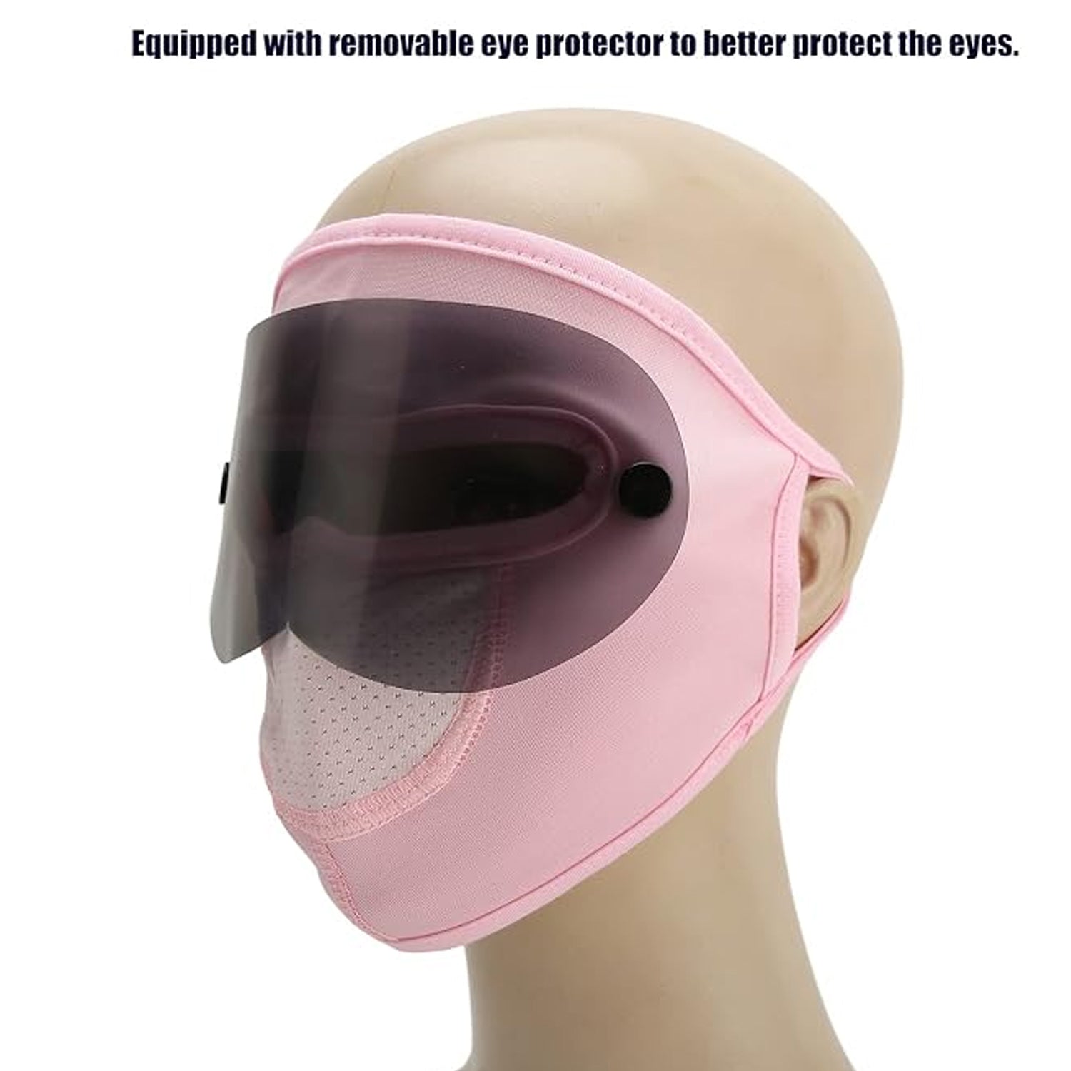 Reusable Soft Cloth Face Mask With A Removable Eye Shield And Ear Loops (1 Pc)