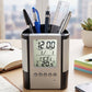 Table Clock Pen Holder