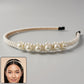 Pearl Beaded Designer Hairband for Women Stylish Headband (1 Pc)