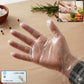 Disposable Clear Plastic Gloves (100  Pc, Medium)