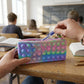 Multicolor Pop It Silicone Pencil Pouch for Kids (1 Pc, 21x10 Cm / Mix Color)