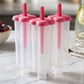 Plastic Ice Cream Molds with Lid (1 Set / 6 Pc)