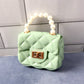 Elegant Quilted Mini Handheld  Sling Fashion Handbag (1 Pc)