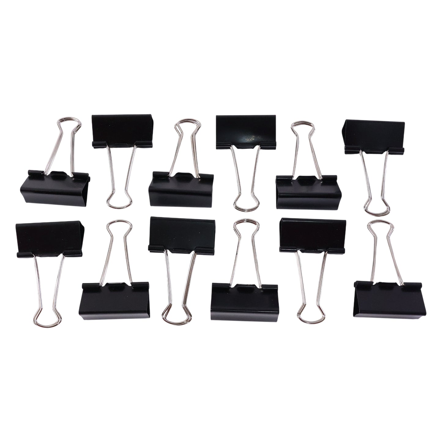 Extra Large Heavy-duty Black Binder Clips Set (41 Mm 12 Pc)