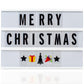 Black Mini A6 Magnetic Cinematic Light Box With 82 Characters And 10 Emojis  (1 Set)