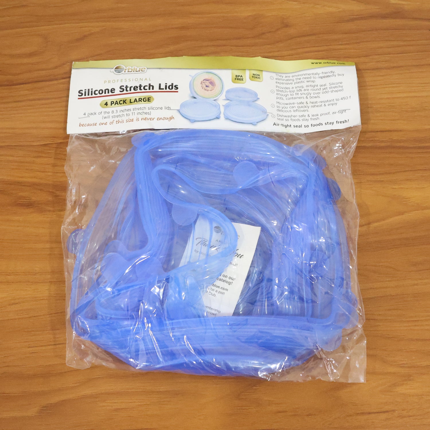 Reusable Silicone Stretch Lids 4 Piece Set