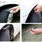 1513 Puncture Repair Kit Tubeless Tyre Full Set With Nose Pliers Rubber Cement And Extra Strips For Cars Bikes