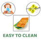 2037 4compartment Dish With Spoon And Fork(1 Dish Set With 1spoon And 1fork) Dinner Plate Plastic Compartment Plate Pav Bhaji Plate 4-compartments Divided Plastic Food Plate.