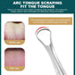 Stainless Steel Tongue Scraper Tongue Cleaners (1pc With Metal Case)