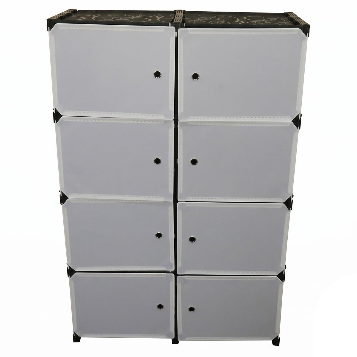 Multi Compartment Storage Cabinet With Doors For Kids Room And Home Use (1 Set)