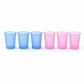 Unbreakable Plastic Drinking Glass Set Of 6 (200 Ml Each)