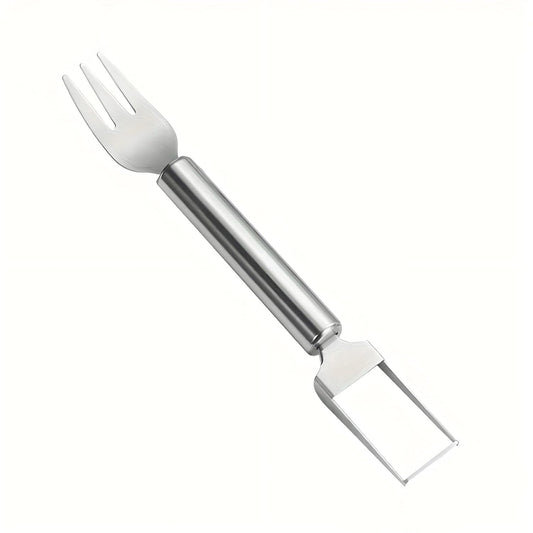 Stainless Steel 2 In 1 Watermelon Slicer Cutter With Fork Fruit Tool (1 Pc)