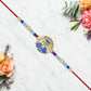 Blue Peacock Feather Rakhi