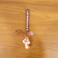 Lightweight silicone keychain charm
