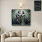 Divine Radha Krishna Flute Art Wall Frame (1 Pc, 45x30 Cm)