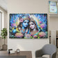 Premium Radha Krishna Decorative Wall Frame Painting (1 Pc, 89x58 Cm)