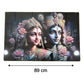 Premium Radha Krishna Royal Artistic Wall Frame (1 Pc, 89x58 Cm)