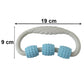 Handheld 3 Roller Body Massager Ring For Muscle Relaxation Arms And Legs (1 Pc)