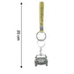 Stylish Dual-keyring Metal Car Keychain Set (1 Set)