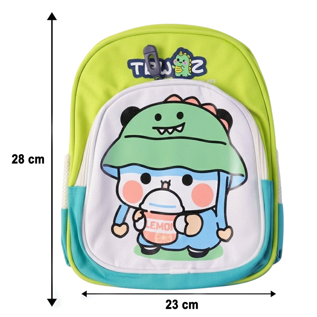 Cute Cartoon Printed Kids Sling Backpack Lightweight School Bag (28x23 Cm)