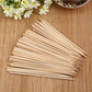 1107 Camping Wooden Color Bamboo Bbq Skewers Barbecue Shish Kabob Sticks Fruit Kebab Meat Party Fountain Bamboo Bbq Sticks Skewers Wooden (30cm)