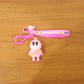 Novelty rainbow strap keychain