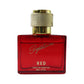 luxury red scent perfume bottle view