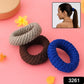 Tyre Shape Hair Rubber Bands Pack Of 3 (Multicolour)