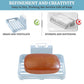 Self-Adhesive Wall Mount Plastic Soap Dish with Drain Slots