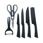 kitchen scissors knife combo set