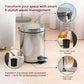 compact waste bin with pedal