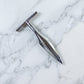Stainless Steel Coconut Breaker Tool with Comfortable T-Handle (1 Pc)