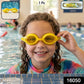 bright color kids swimming goggles adjustable strap