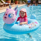 easy grip handle swim ring kids pool use