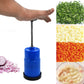 Onion Vegetable Hand Press Cutting Chopper (1 Pc  Mix Color)