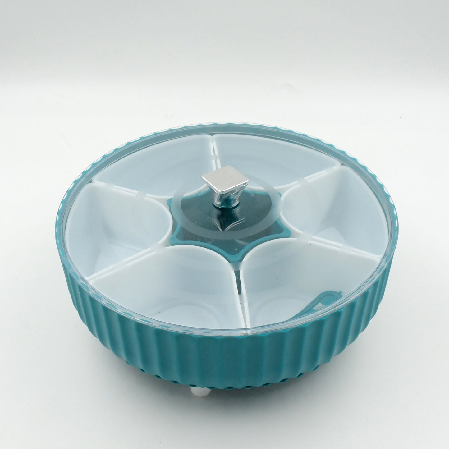 5811 360 Revolving Spice Box  Dry Fruit Box Plastic 7 Compartment Box Suitable For Multipurpose Storage Use Like Dry Fruit  Spices  Pickle  Tea   Sugar Etc Kitchen Use