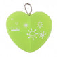4 Compartment Heart Shape Plastic Pill Organizer Box With Keychain (1 Pc)