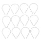 Premium Metal Wave Hair Bands For Men  Women (12 Pc)