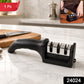 3 Stage Manual Knife Sharpener Tool For Steel And Ceramic Knives Kitchen (1 Pc)
