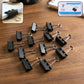 Medium Size Heavy-duty Black Binder Clips Set (32 Mm 12 Pc)